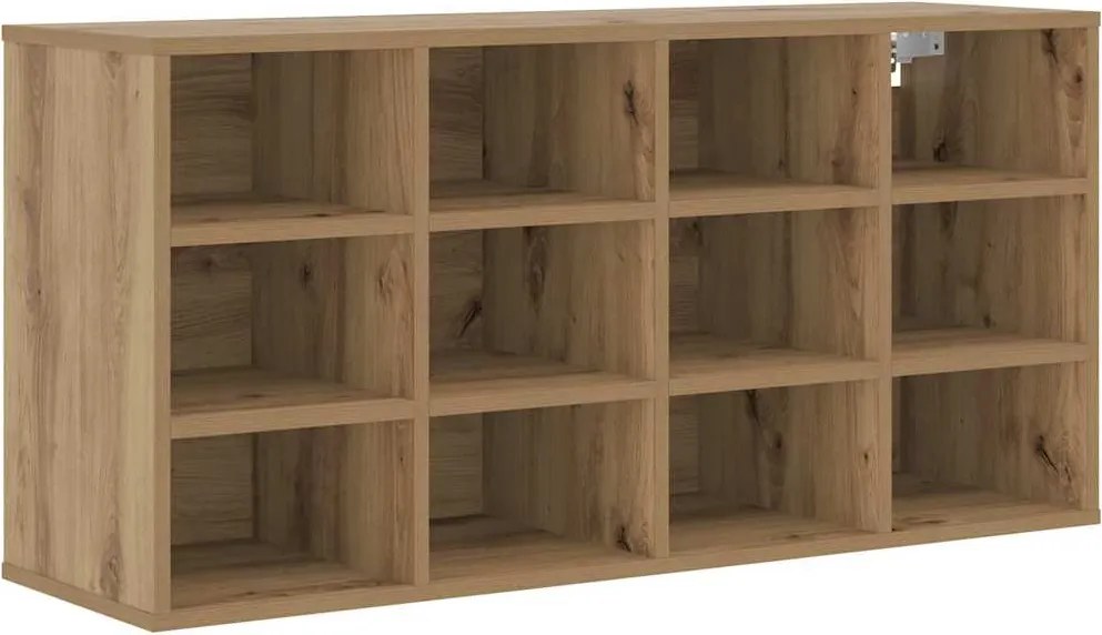 vidaXL Dulap pentru pantofi cu raft Stejar Artizanal 103 x 30 x 51 cm