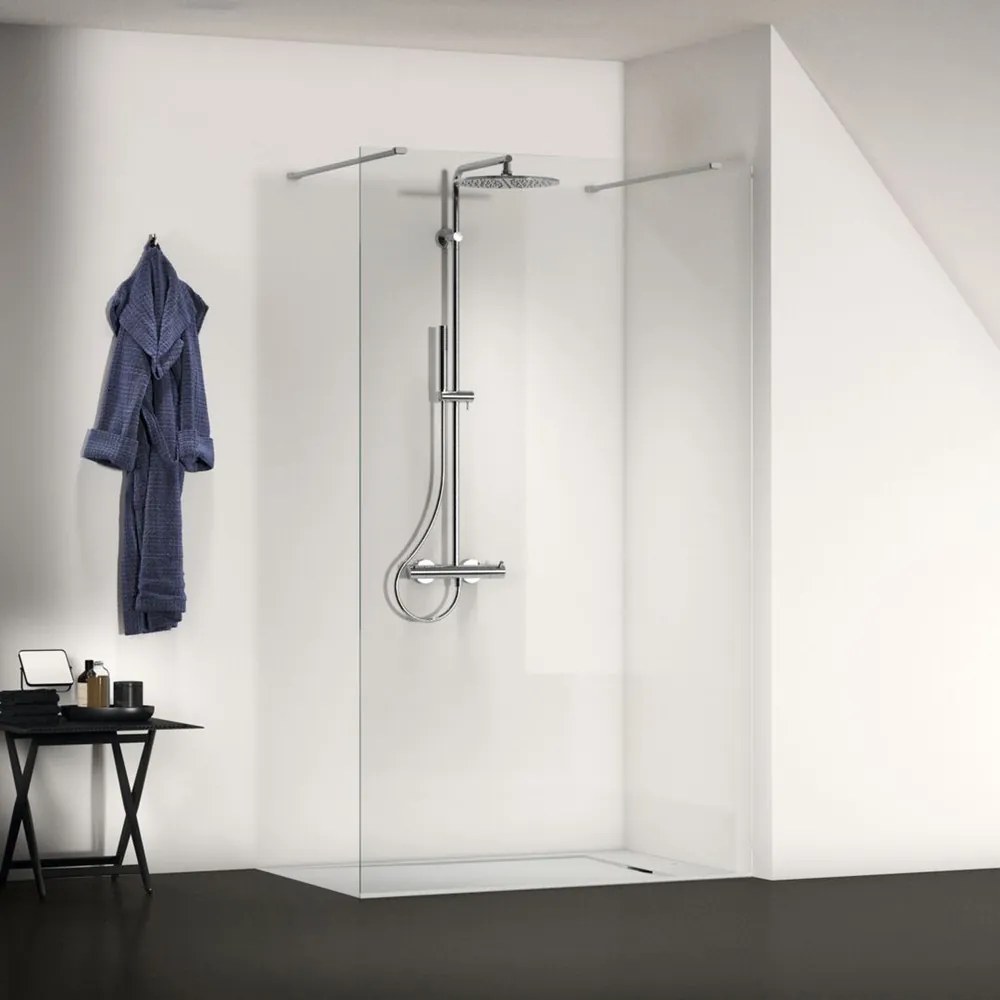 Consola sustinere dreapta pentru dus Ideal Standard i.life 100 cm argintiu