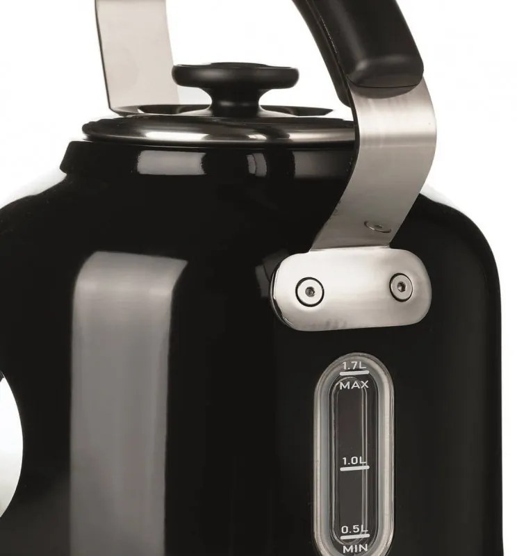 Cana electrica Ariete MODERNA 2854/02, 2000W, 1.7 L, Timer, 360° rotire, Filtru detasabil, Negru