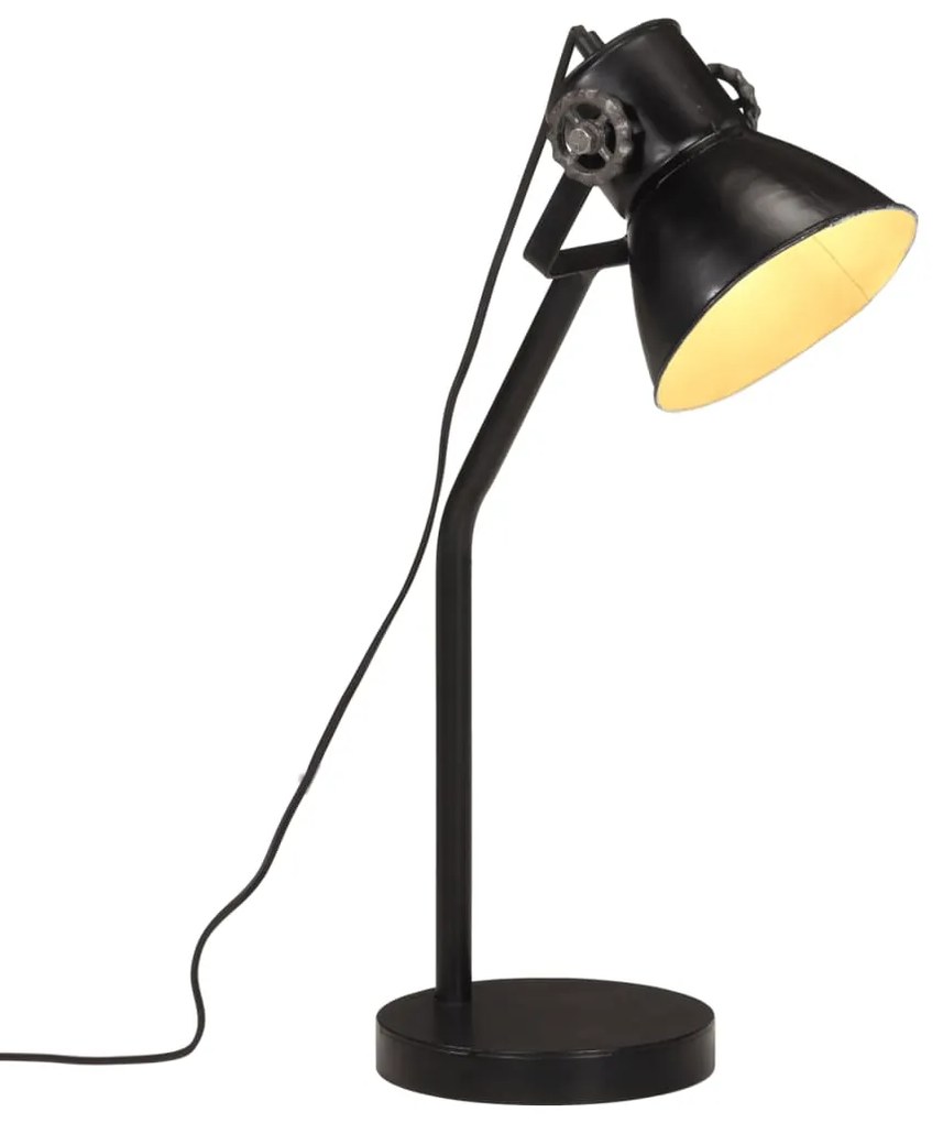 vidaXL Lampă de birou 25 W, negru, 17x17x60 cm, E27