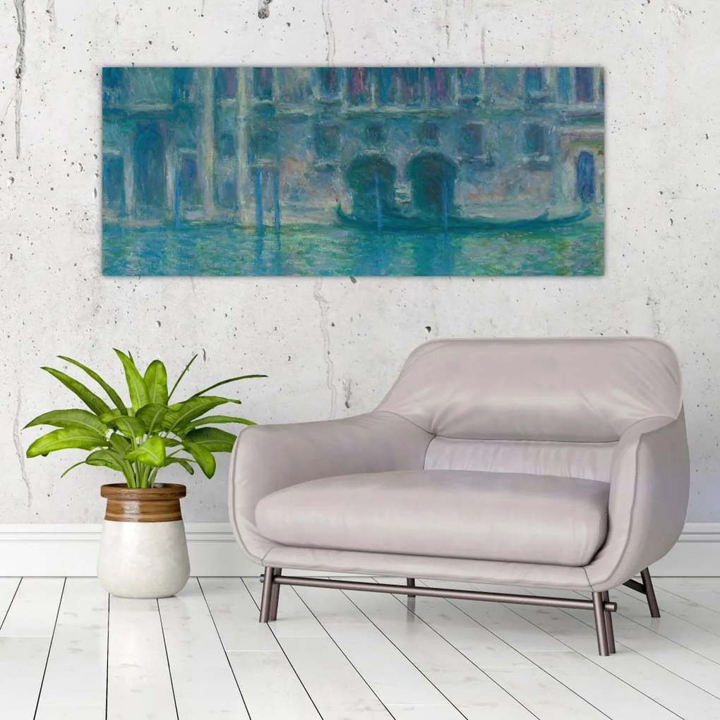 Tablou - Claude Monet, Palazzo da Mula, Venice, reproducere (120x50 cm)