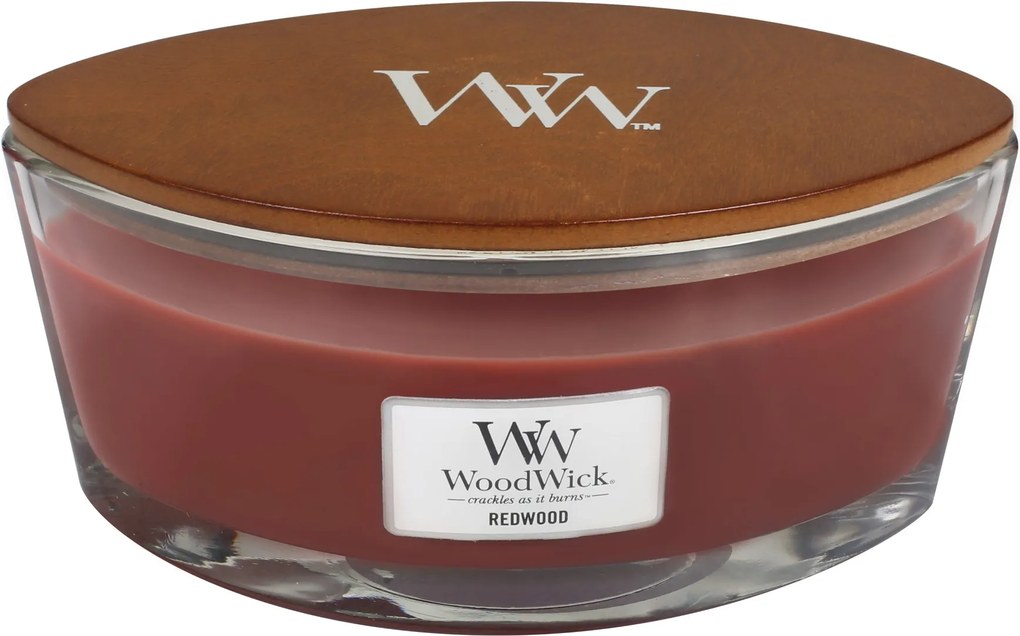 WoodWick lumanare parfumata Redwood barca