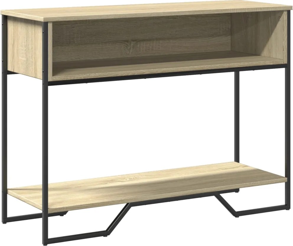 vidaXL Măsuță consolă, stejar sonoma, 100x35x74,5 cm, lemn prelucrat