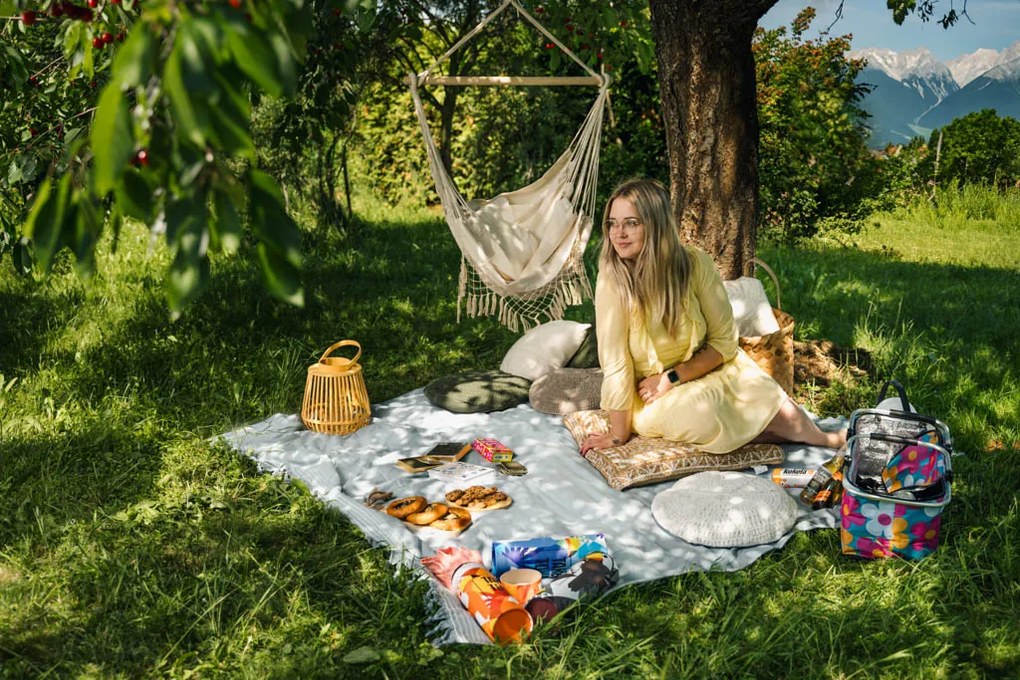 Cos termic pliabil pentru picnic, FLOWERS