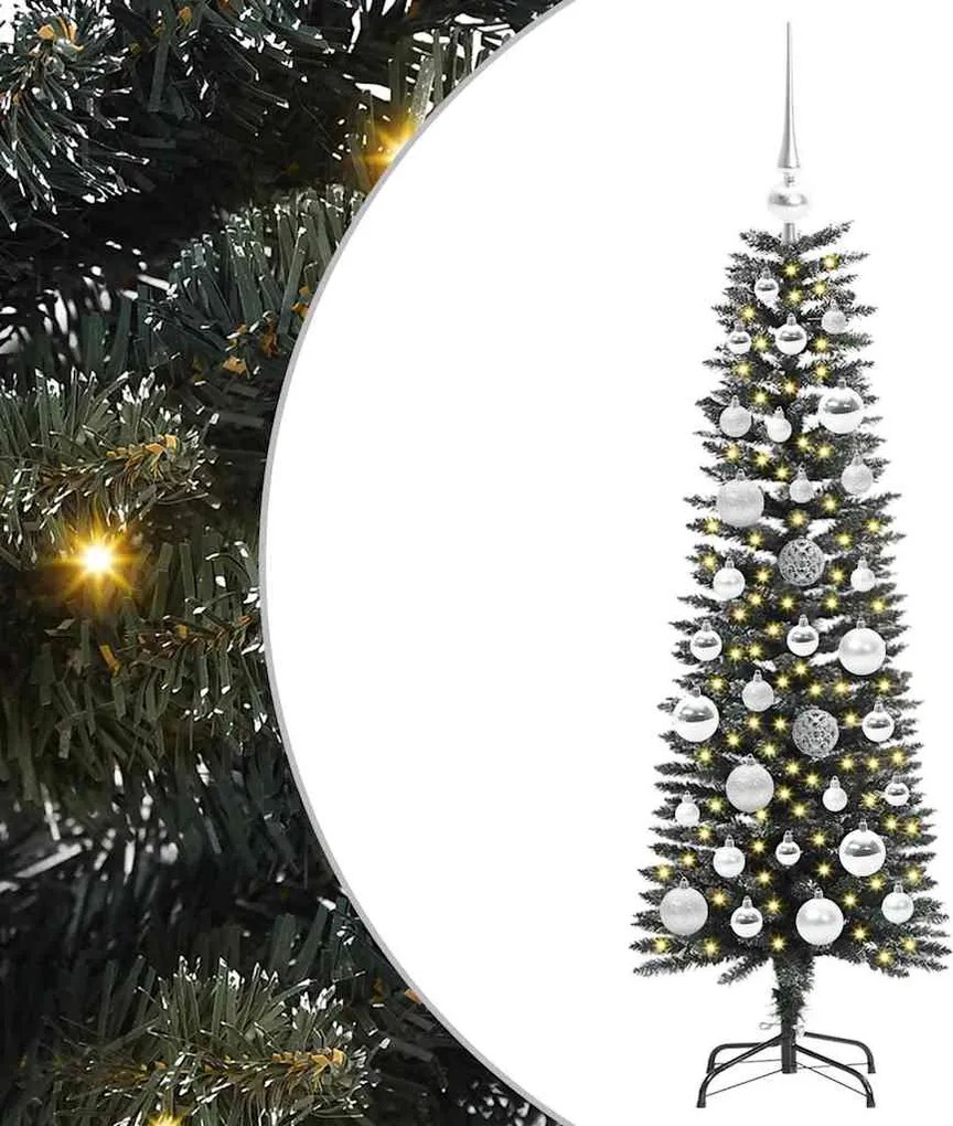 vidaXL Brad de Crăciun artificial Verde 120 cm PVC și Plastic și Oțel