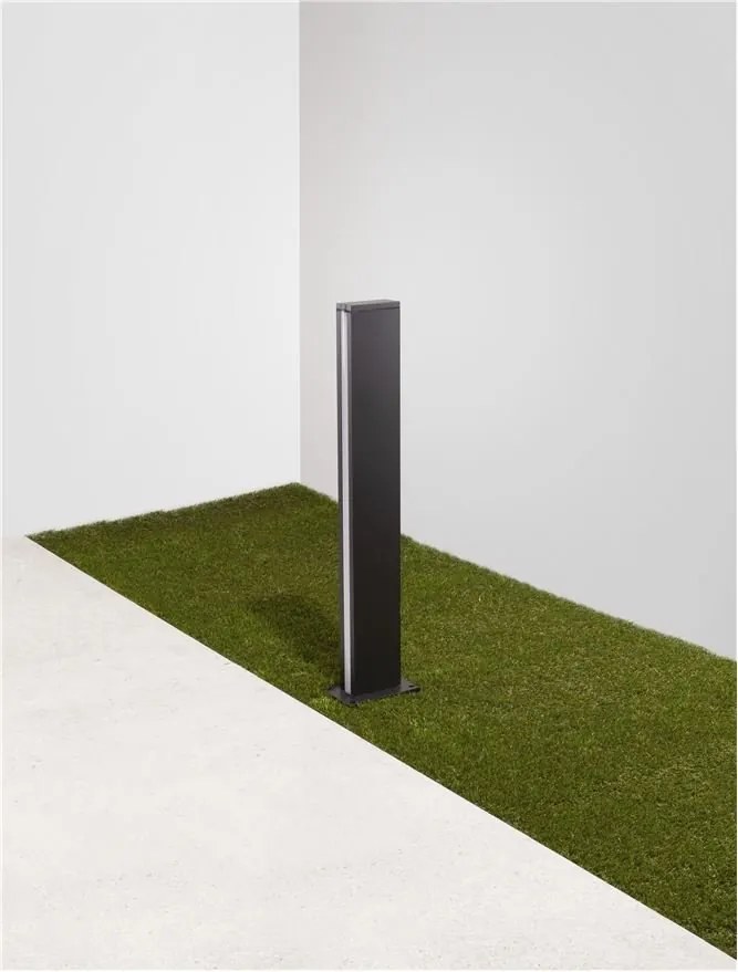 Stalp LED mic pentru exterior design modern IP54 Minot negru