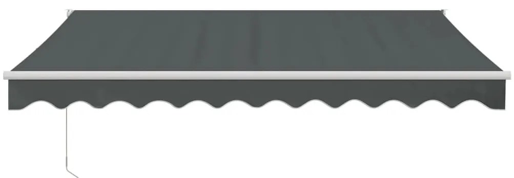 Copertina retractabila, antracit, 3,5x2,5 m, textil si aluminiu