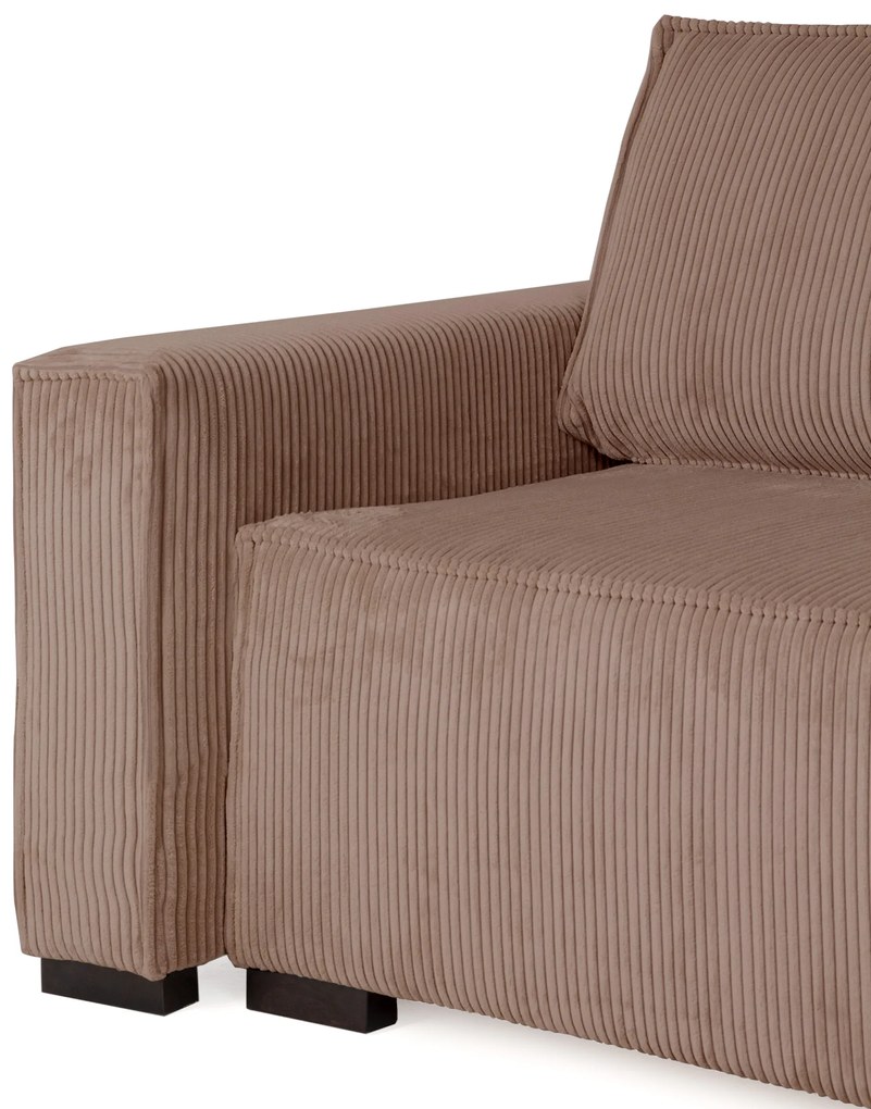 Canapea extensibila cu colt bilateral Culoare Maro, SMART