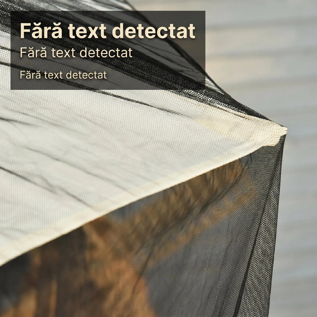 Outsunny Plasă de Protecție pentru Umbrelă de Soare, Copertină și Casă Plasă, Negru, 7.5' | Aosom Romania