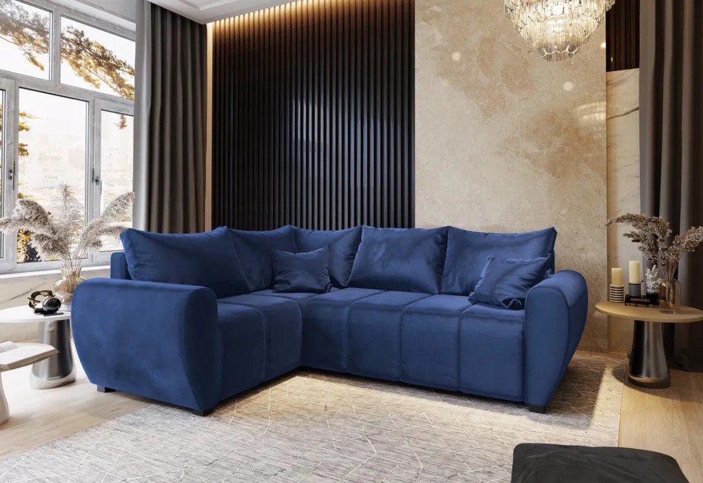 Supermobel Canapea extensibilă de colț MADISON, 235x82x175, Cosmic 100, dreapta