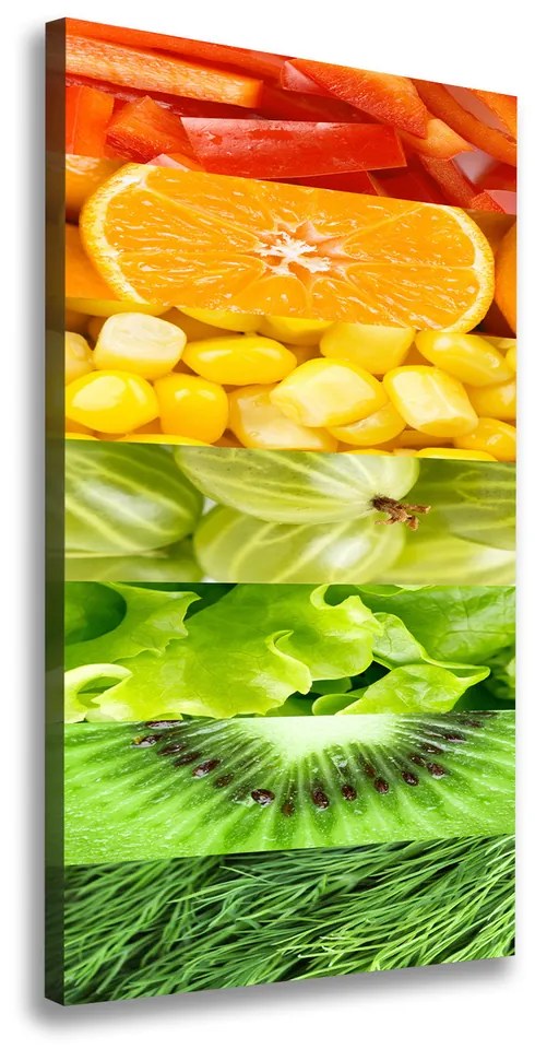 Tablou pe pânză canvas Fructe si legume