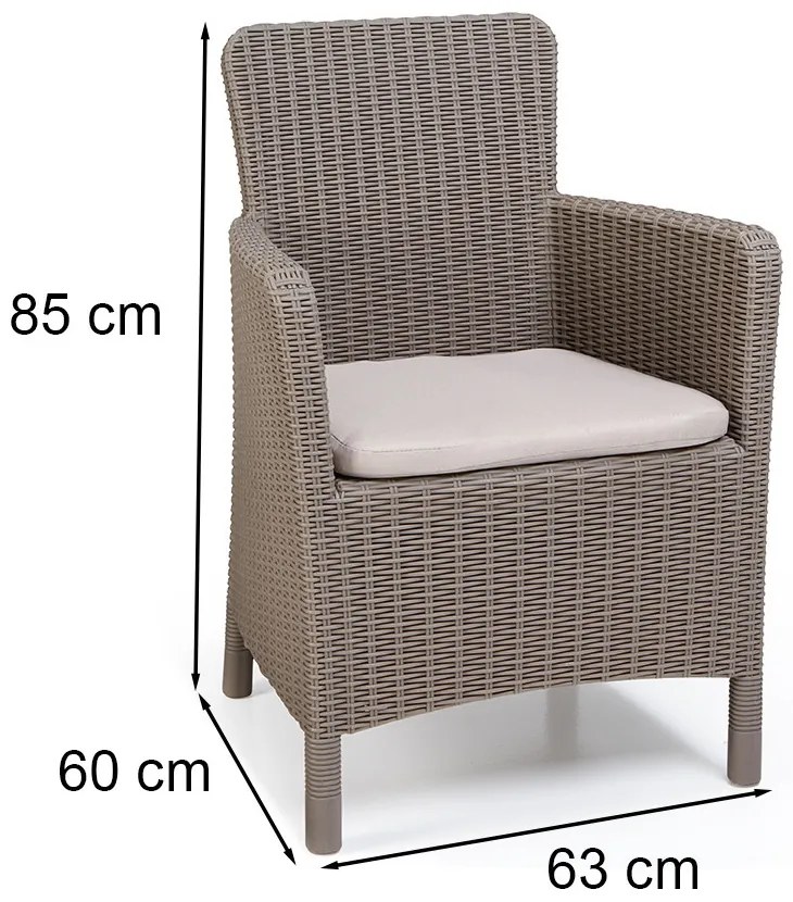 Set de mobilier de grădină Trenton Balcon cappuccino