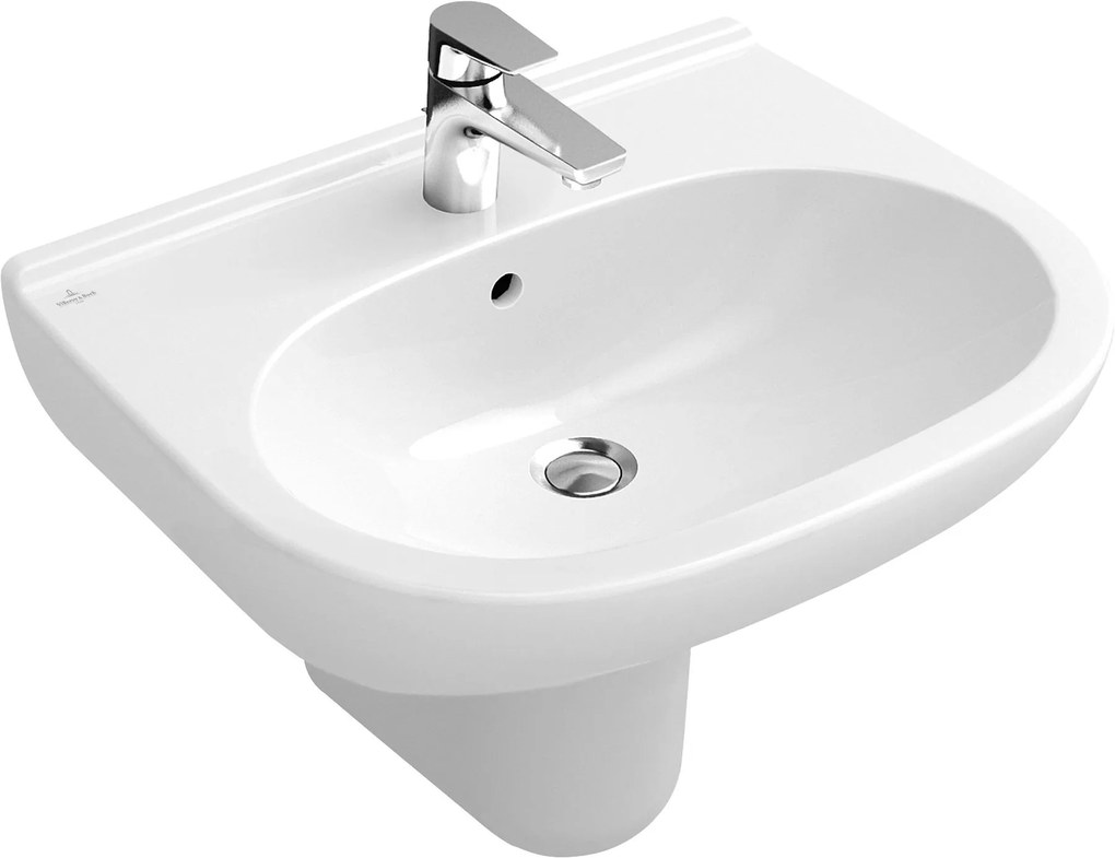 Villeroy &amp; Boch O.Novo lavoar 55x45 cm semicircular clasică alb 516055R1