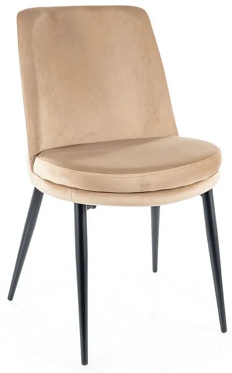 Scaun de bucaterie Kayla Velvet, bej