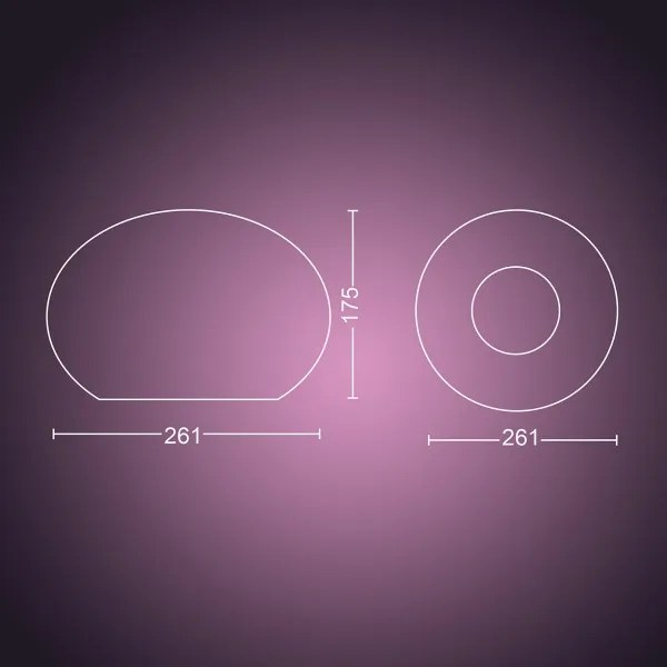 Philips Hue FLOURISH 40904/31/P9 LED RGB lampă de birou dimabilă 1xE27/9,5W/230