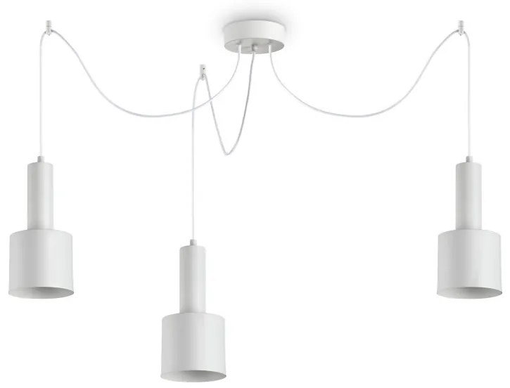 Lustra cu 3 pendule design modern HOLLY SP3 BIANCO 231587 IDL