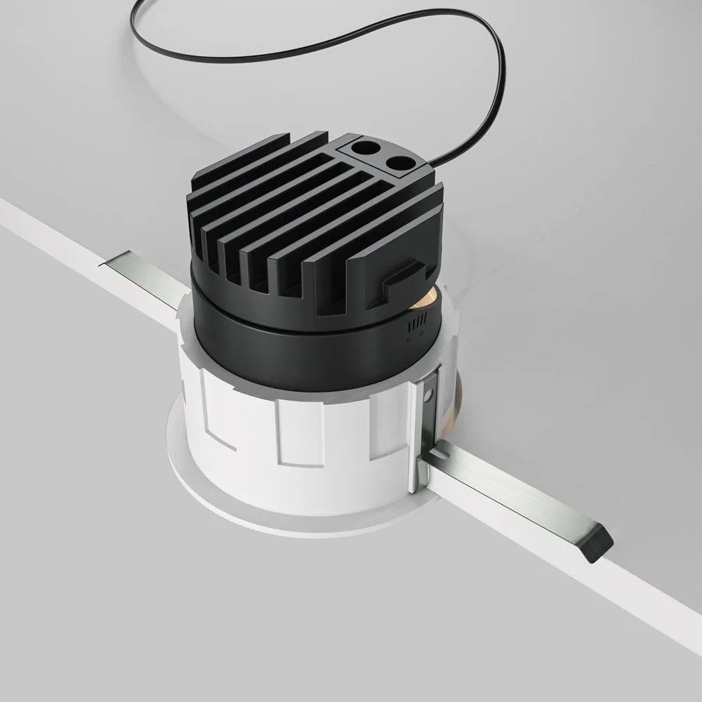 Spot LED incastrabil design tehnic Wise alb