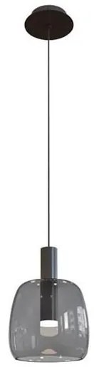 Pendul LED design modern Panil negru nisipos