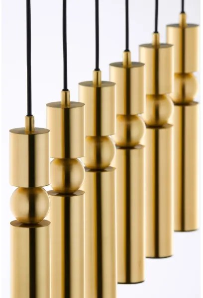 Lustră pe cablu Jupiter 2011 ALAS 6xGU10/10W/230V auriu