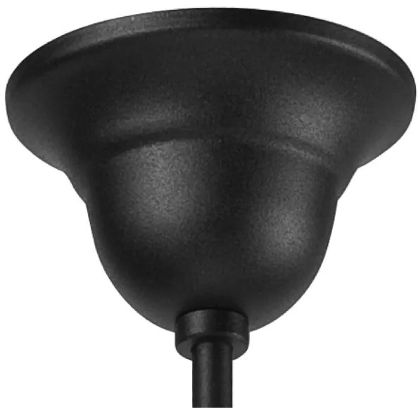 Candelabru RETRO II pe lanț, 5xE27/60W/230V, negru mat