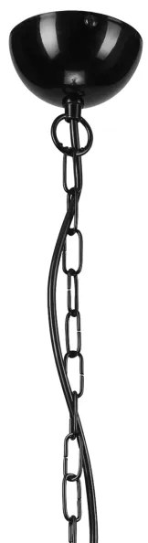 Candelabru cu lanț 10xE27/60W/230V, negru