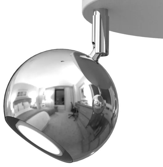 Spot COMET 3xGU10/8W/230V alb/crom lucios