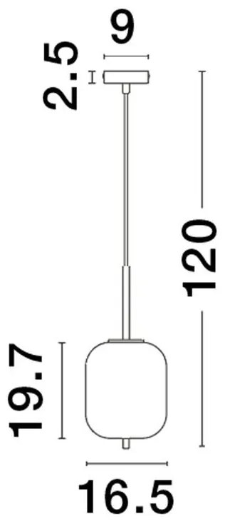 Lustra/Pendul design modern LATO D-16,5cm