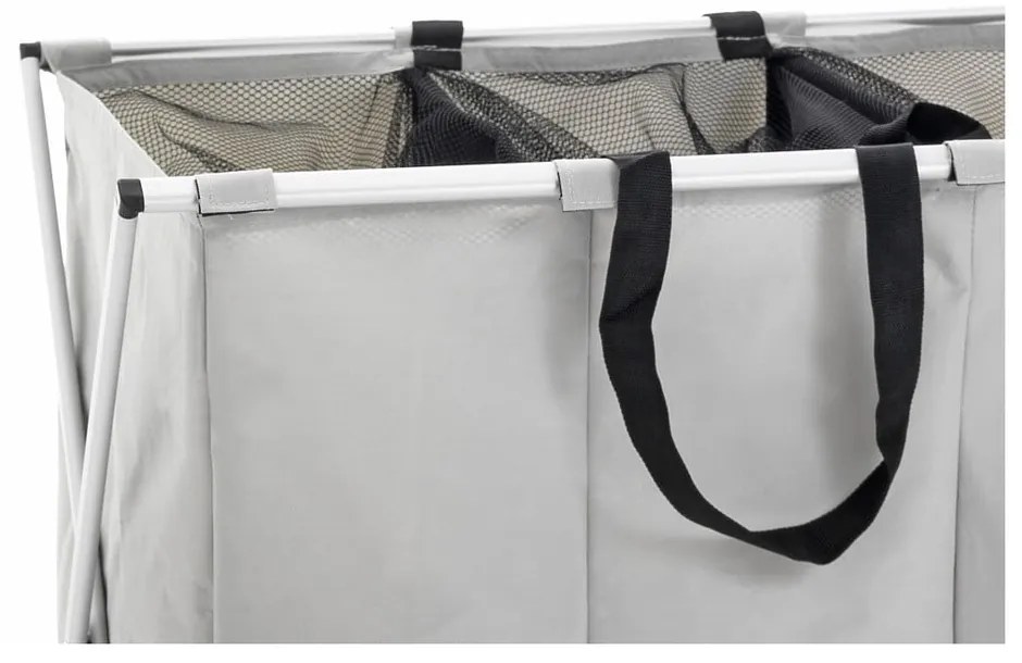 Coș pentru rufe cu 3 compartimente Tomasucci Laundry, gri