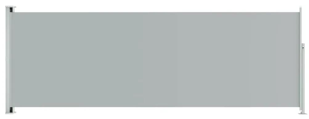 Copertina laterala retractabila de terasa, gri, 220x600 cm Gri, 220 x 600 cm