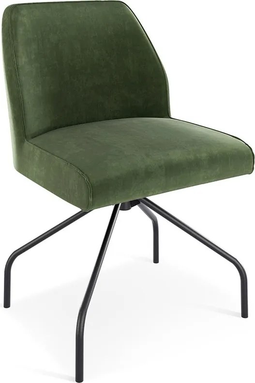 Scaun lemn masiv LOFT cu bază pivotantă, 56 × 83 × 63 cm