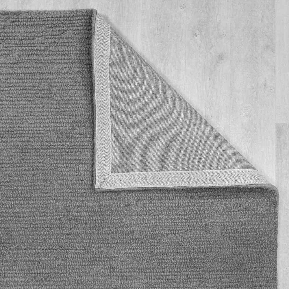 Covor gri țesut manual din lână 120x170 cm Harris Boucle – Flair Rugs