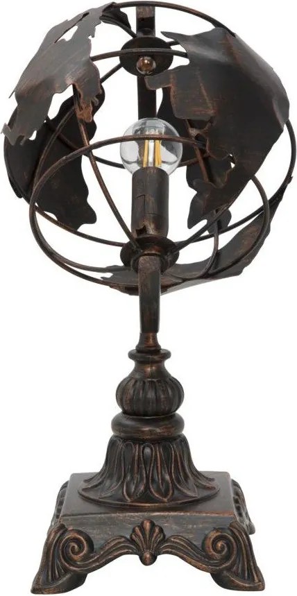 Veioză neagră cu abajur din metal (înălțime 40 cm) World Industry – Mauro Ferretti