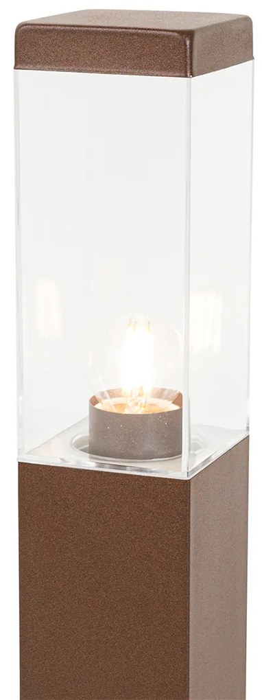 Lampa inteligenta de exterior maro rugină 45 cm incl. P45 - Malios