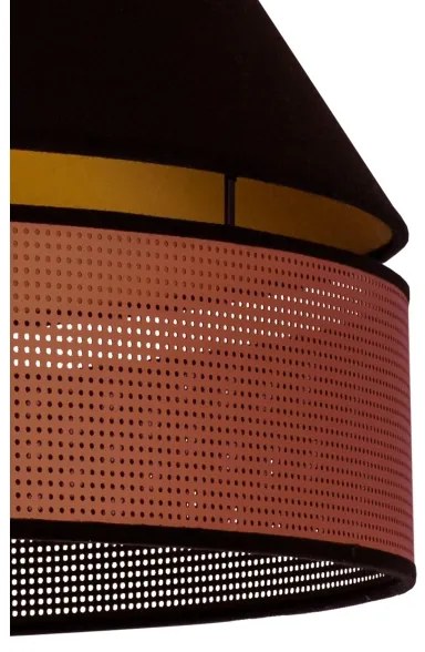 Lustră aplicată COPPER Duolla SHINY 1xE27/15W/230V d. 60 cm negru/cupru