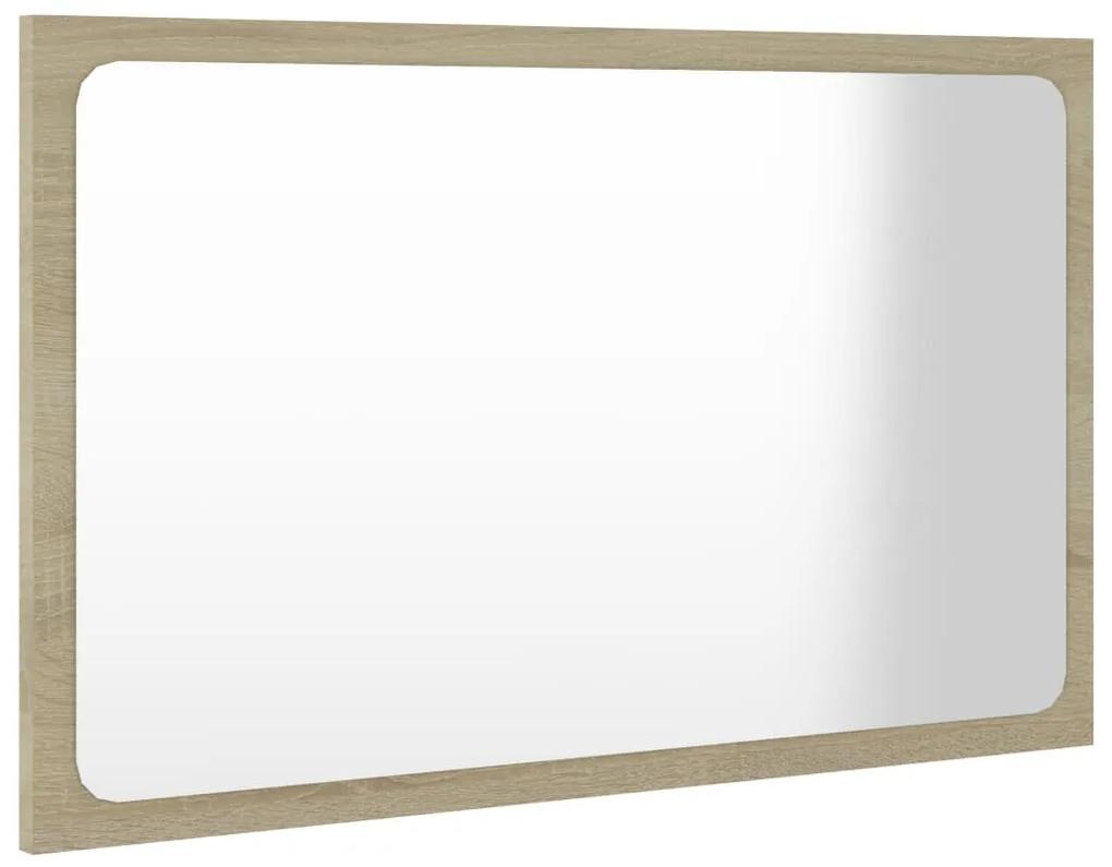Set mobilier de baie, alb si stejar Sonoma, PAL alb si stejar sonoma, 60 x 38.5 x 46 cm, 1