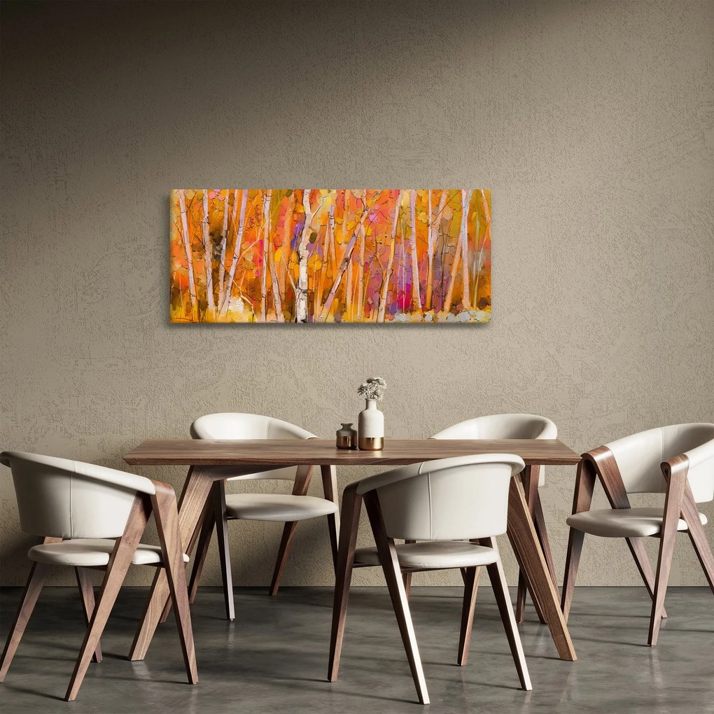 Tablou - Pădurea toamna (120x50 cm)