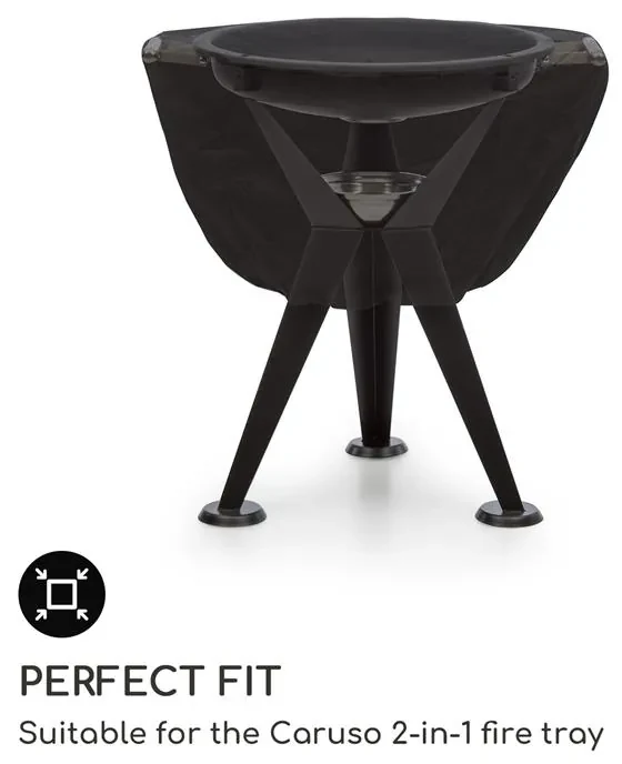 Caruso, protecție la intemperii, nylon 600D, impermeabil, negru