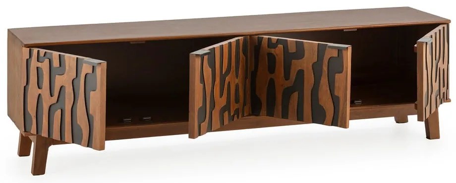 Comodă TV maro din lemn de mango 180x50x40 cm Kantu – MOME