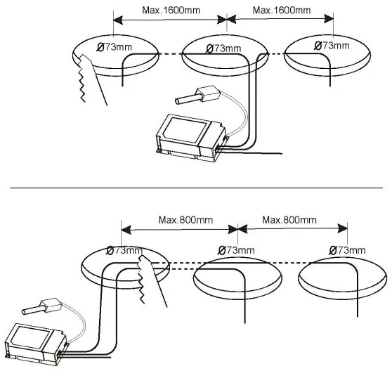 Eglo 32882 - Set 3x spoturi LED RGB încastrate, reglabile FUEVA-C LED/3W/230V