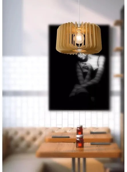 Lustră pe cablu ETTA 1xE27/40W/230V d. 39 cm lemn Lucide 46406/39/76