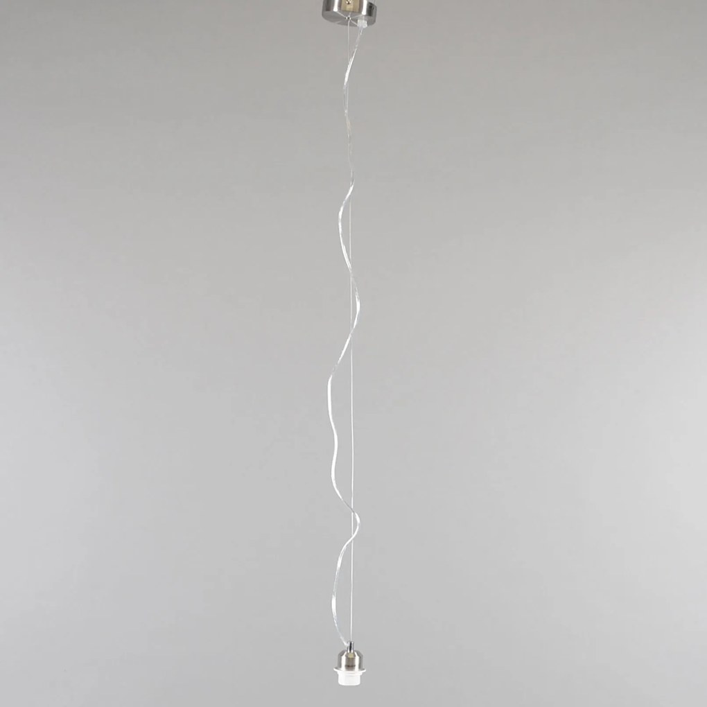 Lampă modernă cu pandantiv din oțel cu abajur 45 cm taupe - Cappo 1