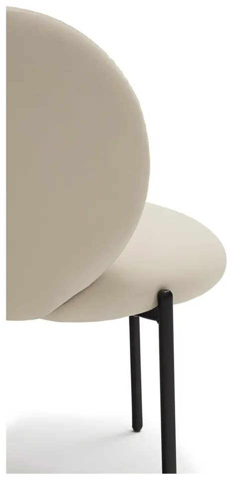 Fotoliu din imitație de piele alb Mogi - Teulat