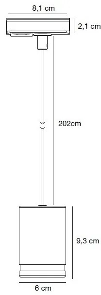 Accesoriu, Pendul Rondie alb pentru sina Nordlux Link