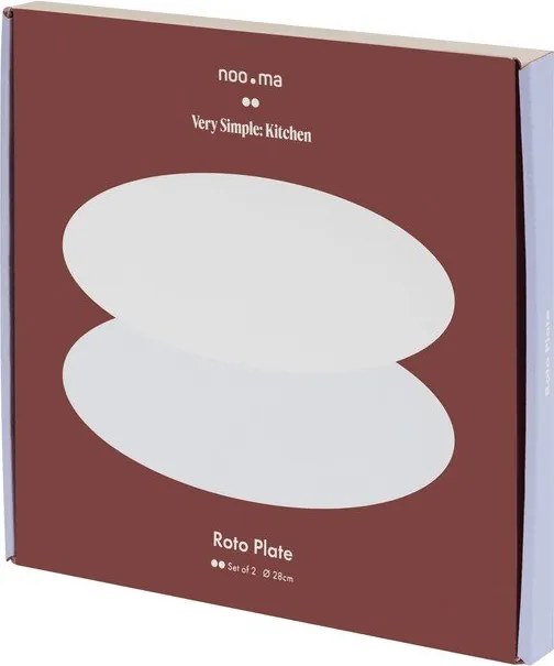 Farfurii argintii 2 buc. din oțel inoxidabil ø 28 cm Roto – noo.ma