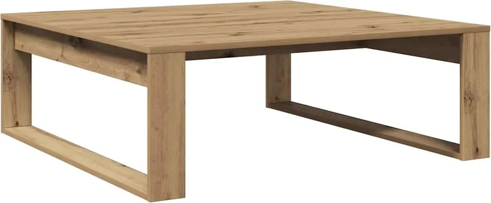 vidaXL Măsuță cafea, stejar artizanal, 100x100x35 cm, lemn prelucrat