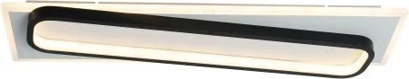 Brilagi - Plafonieră LED dimabilă OUTLINE LED/52W/230V 15x60 cm alb/negru + telecomandă