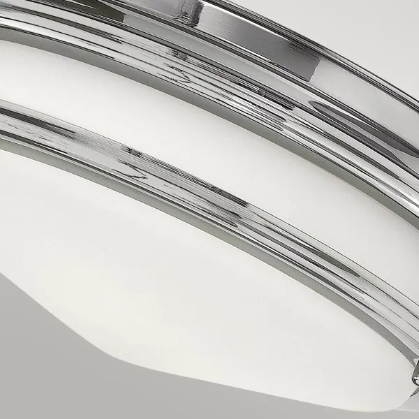 Quintiesse QN-HADRIAN-FS-CM-OPAL - Plafonieră de exterior HADRIAN 2xE27/40W/230V IP44, crom, difuzor opal