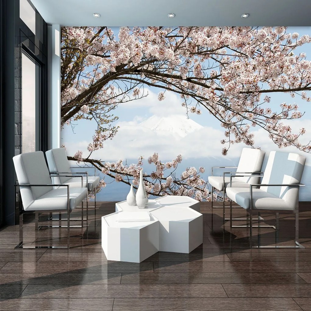 Fototapet - Flori de cireș (152,5x104 cm)