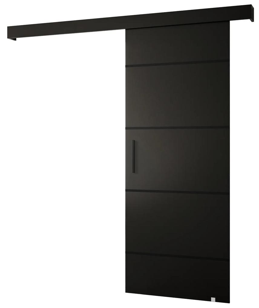 Zondo Uși culisante Sharlene IV (negru mat + negru mat + negru). 1043763