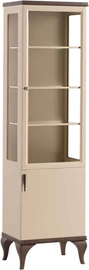 Set lemn masiv nuc Living Leona 3 Piese Crem-